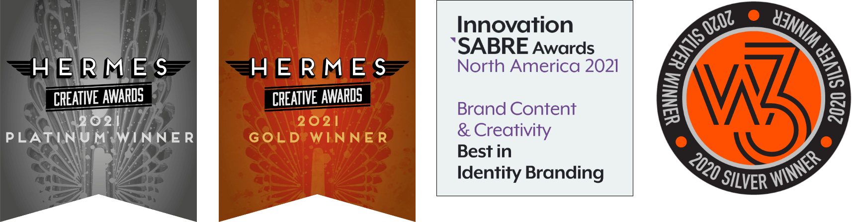 Hermes Creative Awards, Innovation SABRE Awards, w3 Awards Hermes Creative Awards, Innovation SABRE Awards, w3 Awards